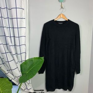 Saks Fifth Avenue Black Cashmere Sweater Dress